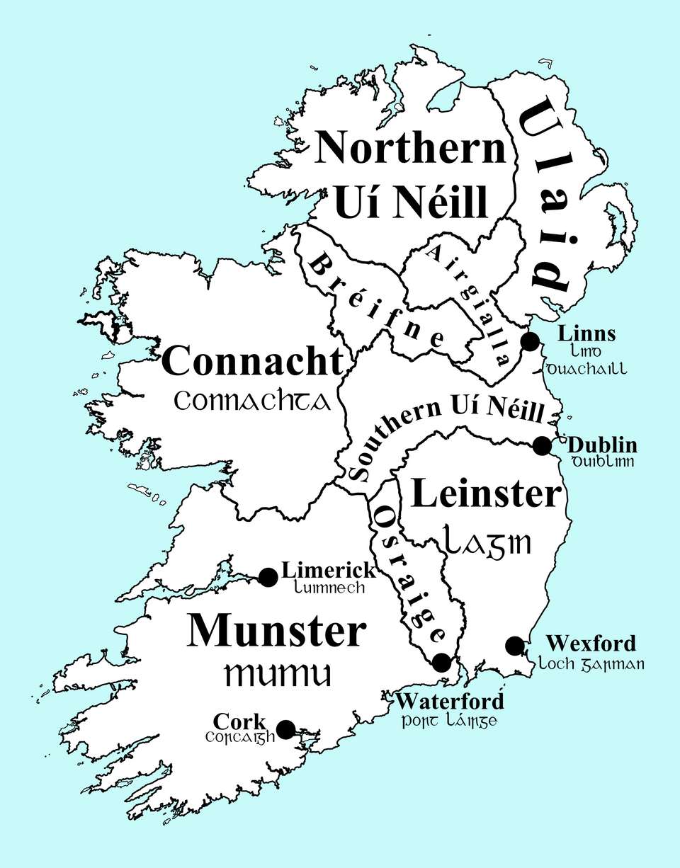 Léarscáil d'Éirinn timpeall 900